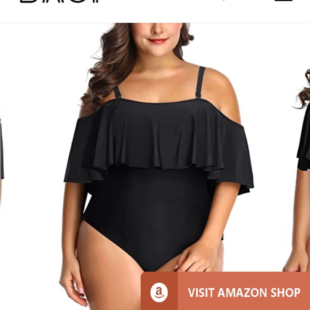 Daci Size 18w black curvy girl swimsuit New with tags.